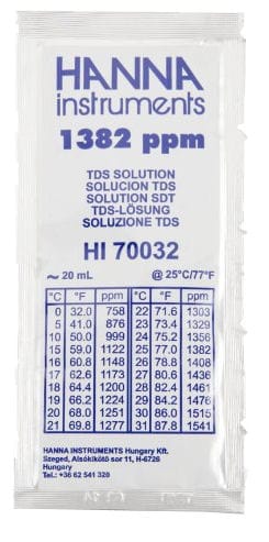 Kalibrační roztok 1382ppm pro kalibraci měřičů TDS