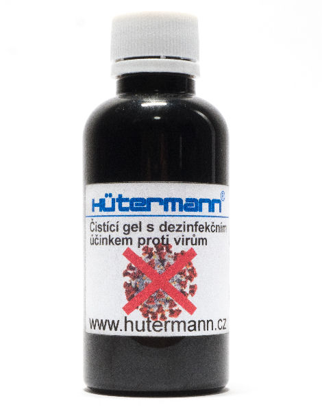 Čistící gel na ruce, povrchy a předměty s dezifekčním účinkem Hütermann ET30..