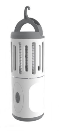 Přenosný hubič hmyzu - nabíjecí LED lampa  KILLER LAMP 2v1.