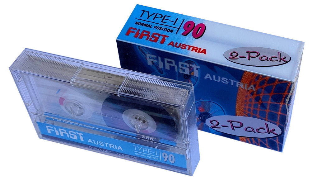 Magnetofonové audiokazety C-90  2-Pack