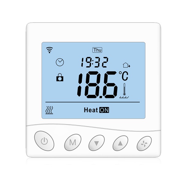 WiFi termostat HT033W-WIFI 16A - TUYA s vnitřním a externím čidlem pro podlahové vytápění
