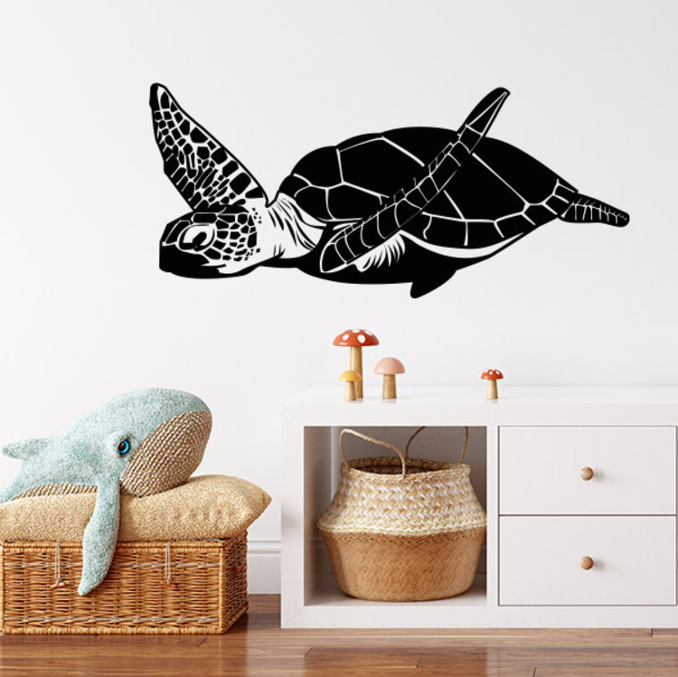 Samolepka na zeď - mořská želva