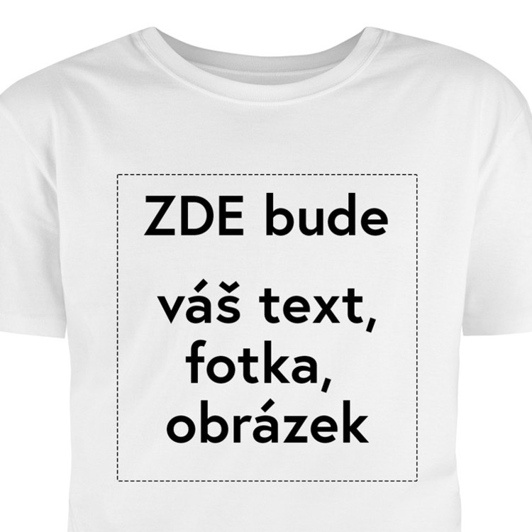 Tričko s vaší fotkou a popiskem