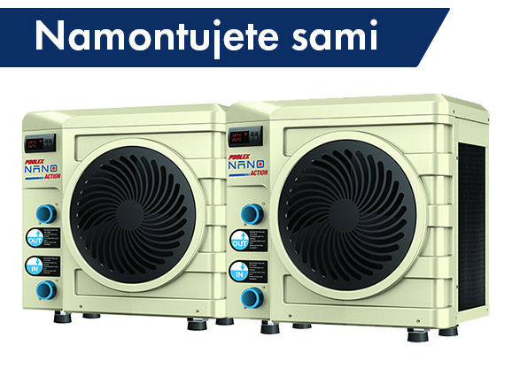 Tepelné čerpadlo Poolex Nano Action R32 Sada 3+3=6KW - softwarové sladění Ekoset 2