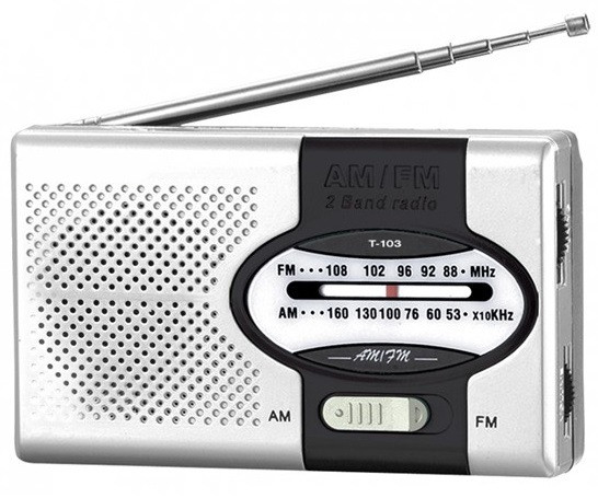 Kapesní rádio na baterky s výstupem na sluchátka