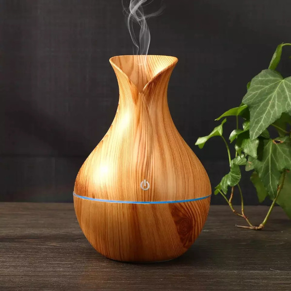 Hütermann W36 aroma difuzér 130ml světlé dřevo - ultrazvukový, 3 LED barvy