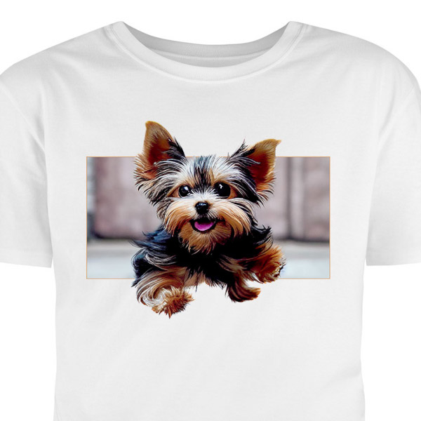 Tričko s potiskem: Yorkshirský terrier