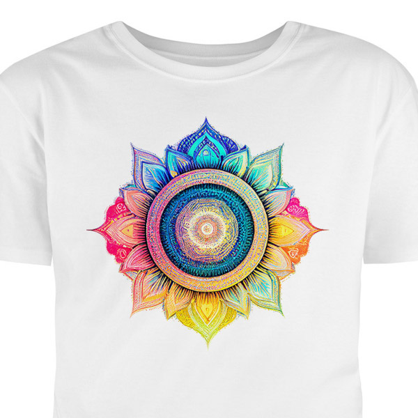 Tričko s potiskem: Mandala pozitvní vibrace