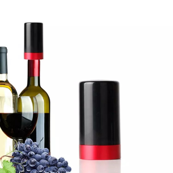 SMART Vakuovací zátka na víno s barevnými signály - červená