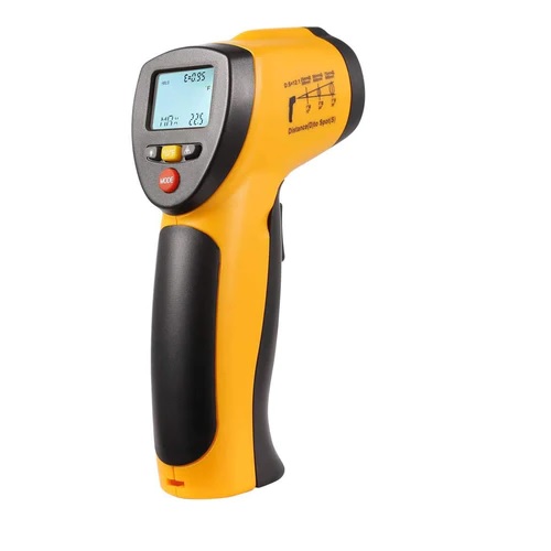 Infračervený bezdotykový teploměr -50 +380C, optika 1:12!, laser, Profi infrateploměr Hutermann HP88A
