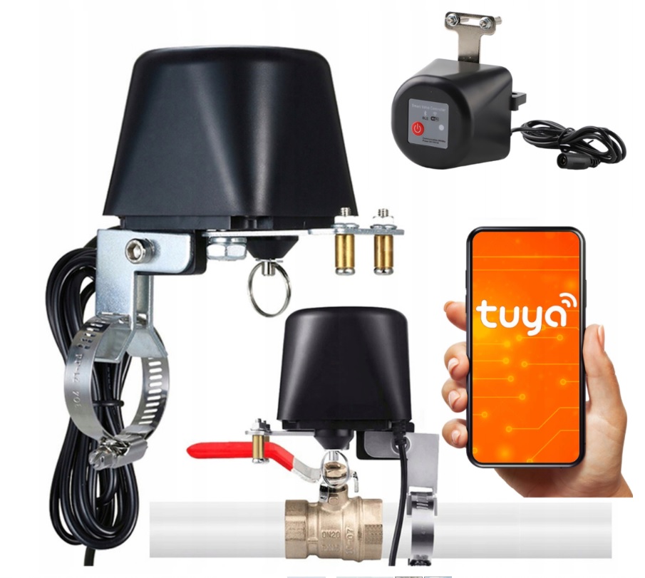 WIFI motorizovaný zavírač ventilu TUYA Smart