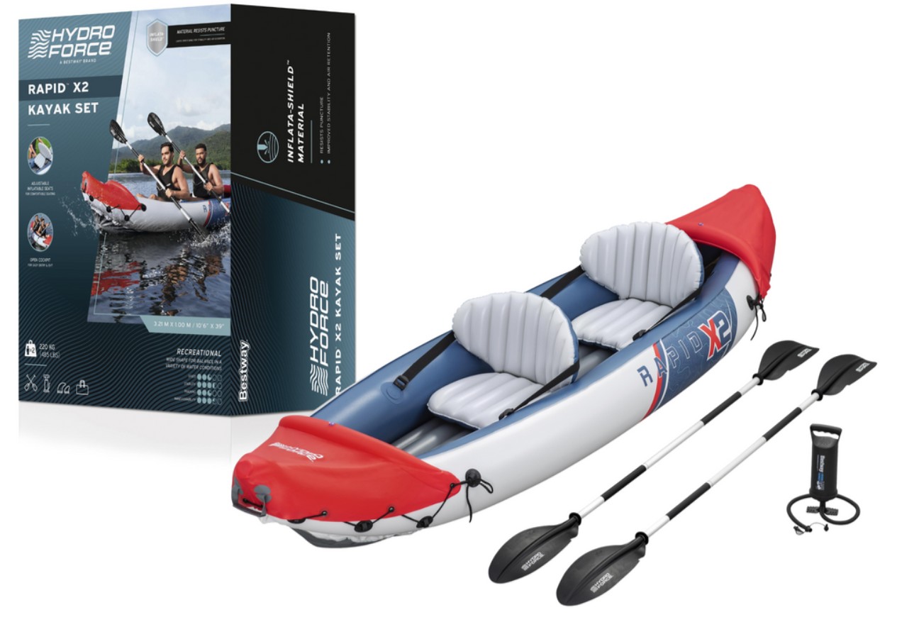 Nafukovací dvojitý kajak 321 x 88 cm Bestway..