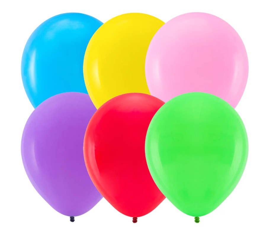 Barevné mini balónky 5” (20 ks).
