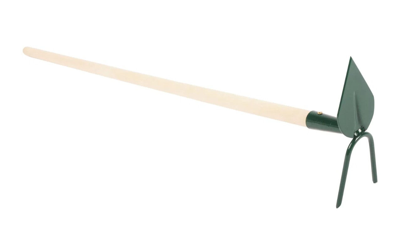 Okopávačka s hlavou ve tvaru srdce a dvěma hroty  -100 cm