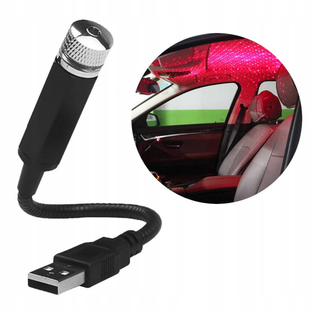 Disco LED USB - červená