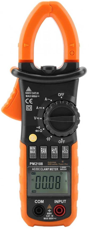 Klešťový multimetr AC /DC PM2108, 600 A, autorozsah
