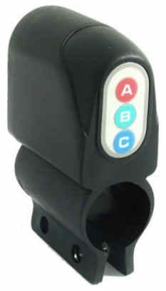 Alarm na kolo, skútr s otřesovým čidlem a sirénou - cykloalarm - bikealarm motoalarm