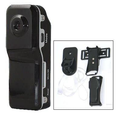 MiniDV sportovní akční kamera na kolo s SD rekordérem 720x480 ACTION CAMERA 5700 HR (klon MD80 SPORT X-Cam minikamera se záznamem 30sn/ s)