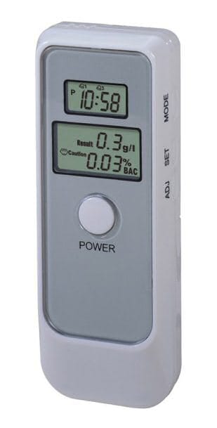Alkoholtester- digitální detektor alkoholu s budíkem Hutermann HA-05 budík minutka_