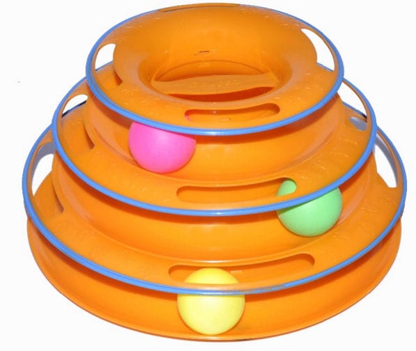 Hračka pro kočky - kuličková věž