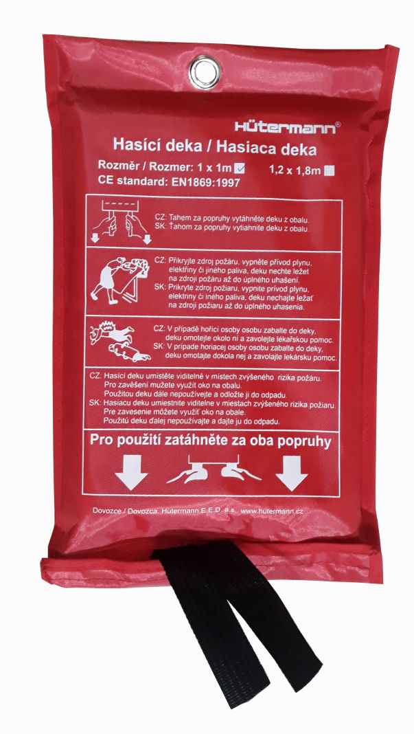 Hasicí rouška / deka Hütermann Fire Blanket 1 x 1 m